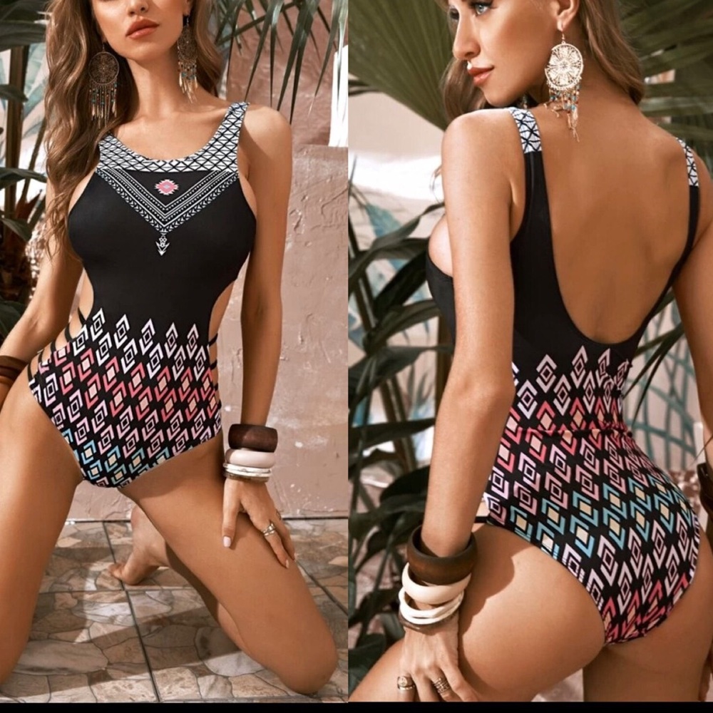Shein one piece bathing swim suit size small $20